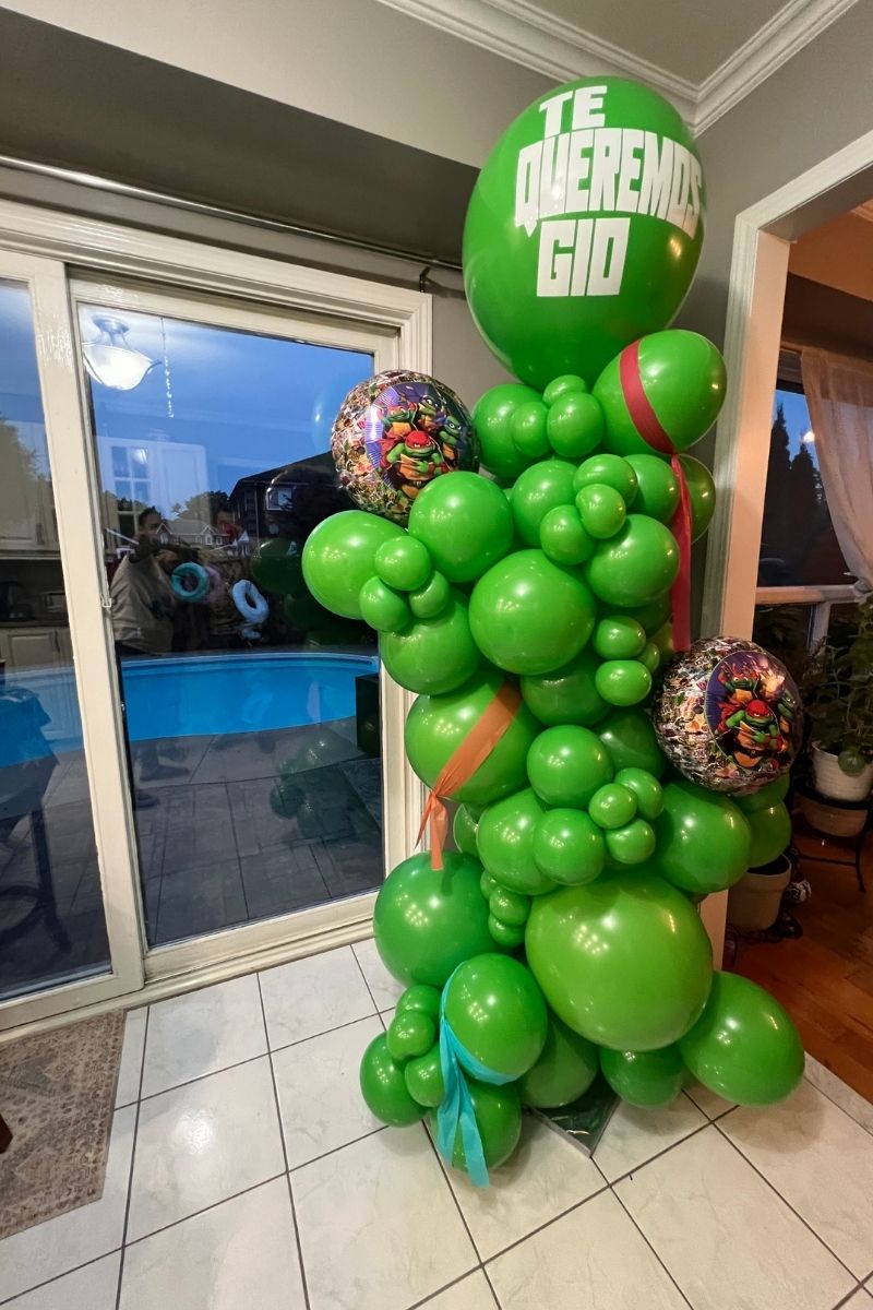 Green Balloon Tower | Majestic Balloons | Cambridge, Ontario